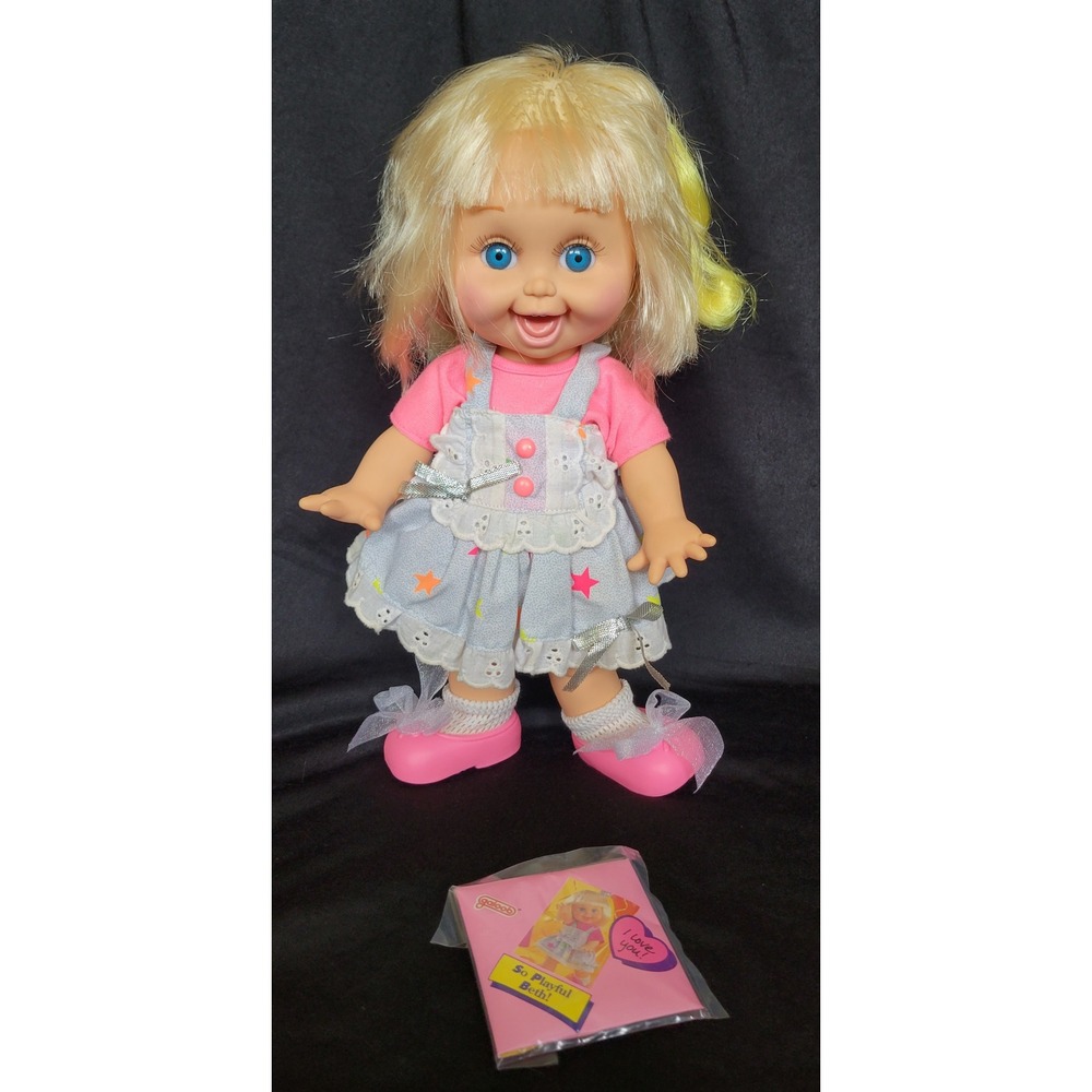 1990 Galoob Baby Face Doll Beth #10 Complete Outfit Charm Tight Strings Vintage